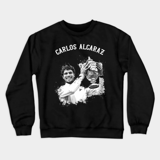 Carlos Alcaraz Winning Trophy Crewneck Sweatshirt by Yopi